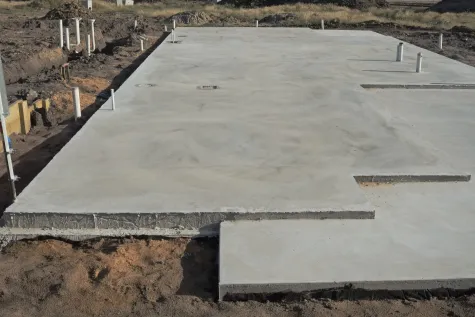 Hidro S, Gradbena dela, Hotić Saudin s.p., Temelji in temeljne plošče